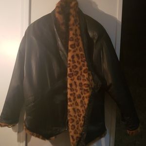 Avanti leather coat
